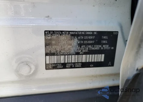 2024 Toyota Rav4 Le из США, поврежденный, VIN 2T3G1RFV0RC411119